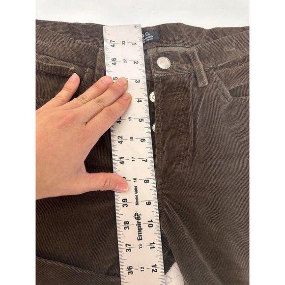 APC Corduroy Pants Mens 30 Brown Petit Standard Button Fly Straight Slim Fit - Picture 13 of 16